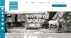 Desktop Screenshot of elmhursthistory.org